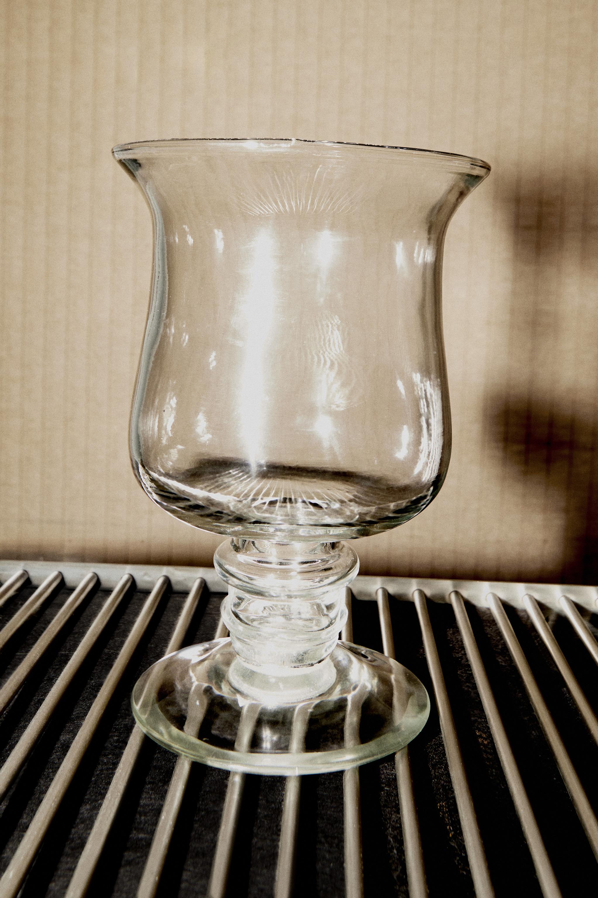 GLASS GOBLET VASE